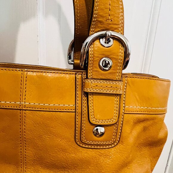 Gorgeous Y2K 2000 Hobo Leather Vintage Coach Shoulder Bag - Picture 9 of 16